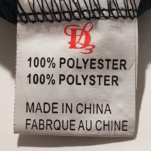 Sweet Tiger Women's Medium Black Long Sleeve Blouse W/Necklace - Picture 12 of 12